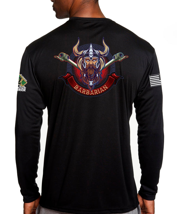 Barbarian Long Sleeve Performance PT Shirt. This shirt IS approved for PT.