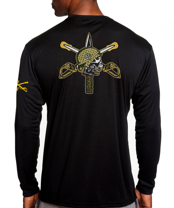 B Company Long Sleeve Performance PT Shirt. This shirt IS approved for PT.