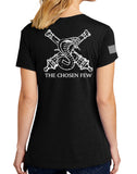 Chosen Ladies Cut 60-40 Blend Black Unisex PT Short Sleeve Shirt. This is NOT approved for PT