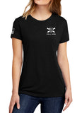 Chosen Ladies Cut 60-40 Blend Black Unisex PT Short Sleeve Shirt. This is NOT approved for PT