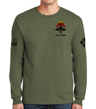 2SBCT LS OD Green 100% Cotton Unisex Shirt. This shirt IS approved for PT