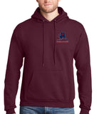 Maroon Hoodie Sweatshirt (Color Design). This sweatshirt is NOT approved for PT.