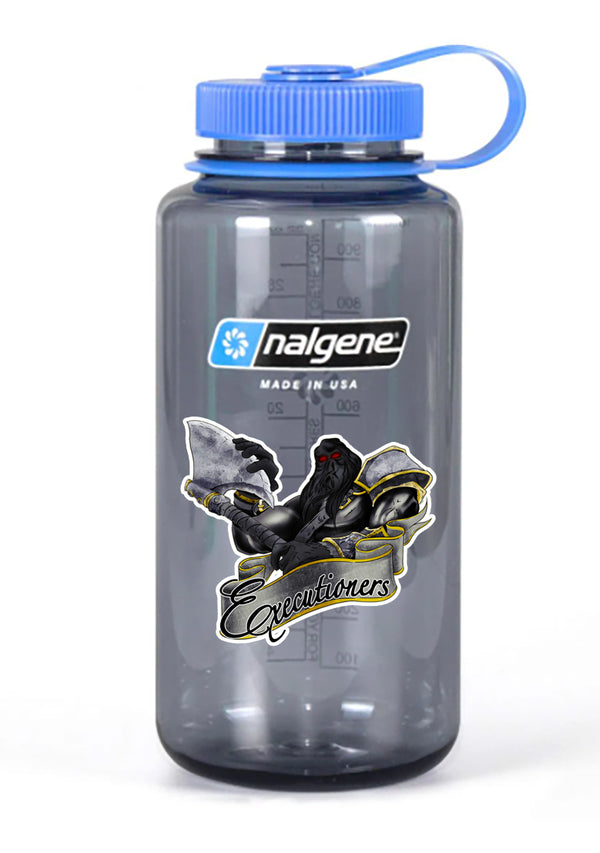 32 oz Nalgene Grey Wide Mouth Water Bottle.