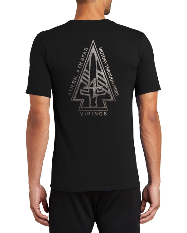 Black on Black Unisex Performance Short Sleeve PT Shirt (Feels like Cotton). This shirt IS approved for PT.