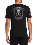 Bayonet Co Performance Black on Black Unisex t-shirt. (Feels like a Reg T-Shirt). This shirt IS approved for PT