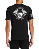 Ravens 6 4th Unisex Performance Short Sleeve PT Shirt (Feels like Cotton). This shirt IS approved for PT.