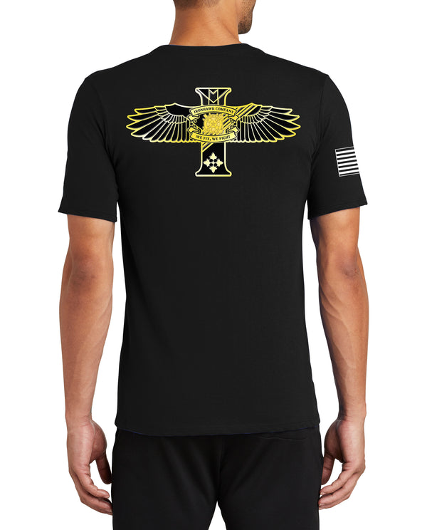 Ironhawk Co Performance Unisex t-shirt. (Feels like a Reg T-Shirt). This shirt IS approved for PT