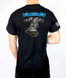 50-50 Blend Black Unisex PT Short Sleeve Shirt. Approved for PT