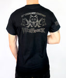 50-50 Blend Black Unisex PT Short Sleeve Shirt. Approved for PT