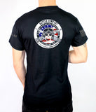 Battle 50-50 Blend Black Unisex PT Short Sleeve Shirt. Approved for PT