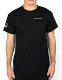 2d MDTF 50-50 Blend Black Unisex PT Short Sleeve Shirt. Approved for PT