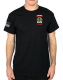 50-50 Blend Black Unisex PT Short Sleeve Shirt. Approved for PT