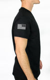 50-50 Blend Black Unisex PT Short Sleeve Shirt. Approved for PT