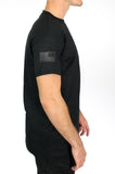 50-50 Blend Black Unisex PT Short Sleeve Shirt. Approved for PT