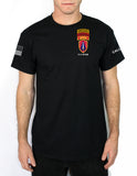 Black 50-50 Blend Unisex PT Short Sleeve Shirt