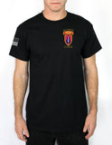 430 50-50 Blend Black Unisex PT Short Sleeve Shirt