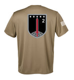 2d MDTF Performance Coyote Tan Closed Mesh Unisex Shirt. This shirt is NOT approved for PT