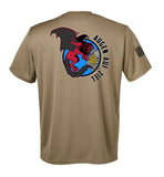 Performance Coyote Tan Closed Mesh Unisex Shirt. This shirt is NOT approved for PT