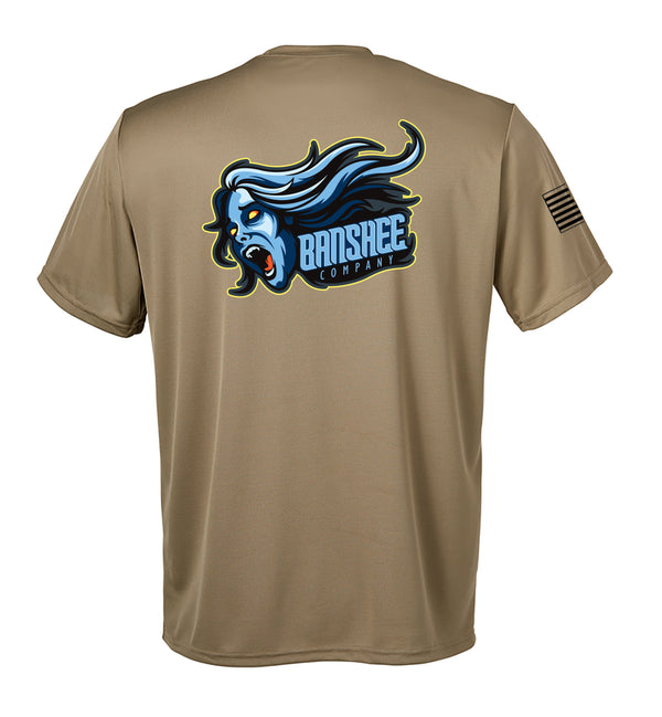 Performance Coyote Tan Closed Mesh Unisex Shirt (Color Design). This shirt is NOT approved for PT