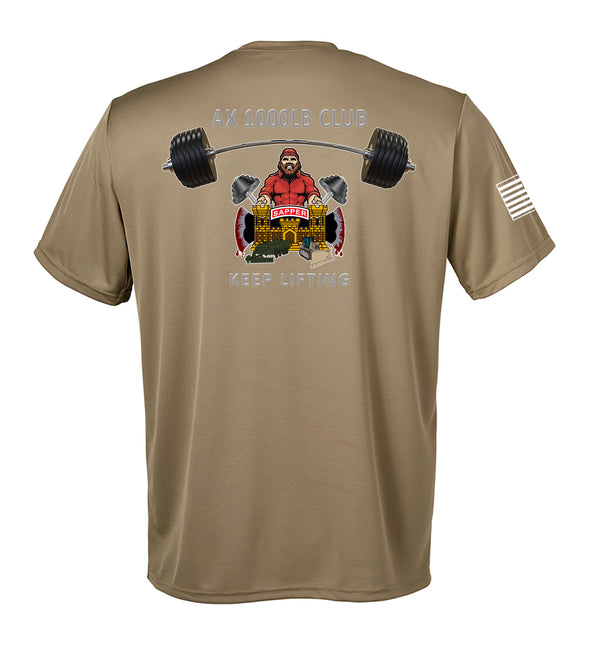 Performance Coyote Tan Closed Mesh Unisex Shirt. This shirt is NOT approved for PT