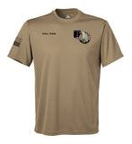 Performance Coyote Tan Closed Mesh Unisex Shirt. This shirt is NOT approved for PT