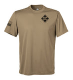 Performance Coyote Tan Closed Mesh Unisex Shirt. This shirt is NOT approved for PT