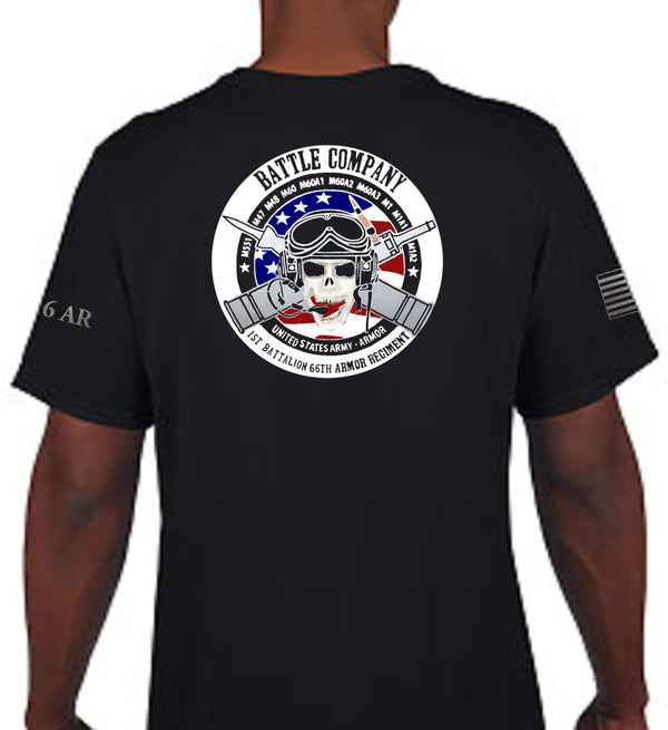 Battle Unisex Performance Short Sleeve PT Shirt (Feels like Cotton). This shirt IS approved for PT.