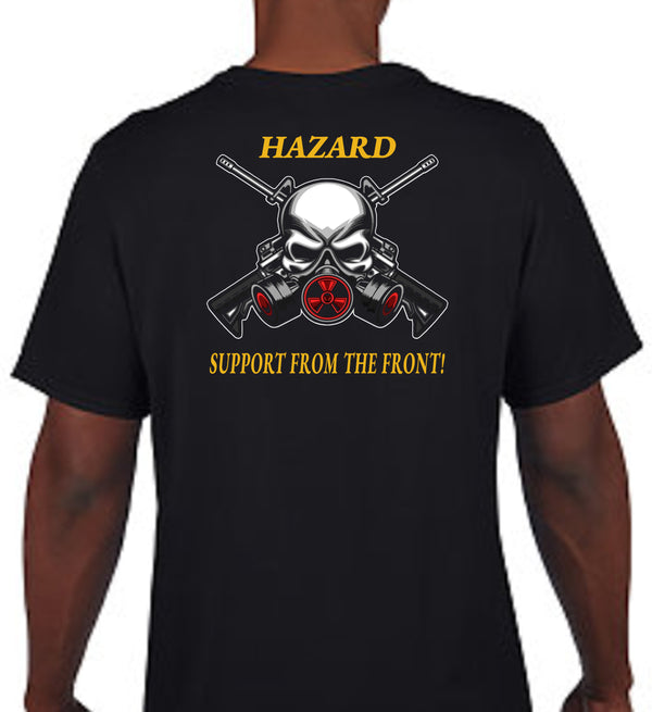 Hazard Lethal Gear Performance Unisex t-shirt. (Feels like a Reg T-Shirt). This shirt IS approved for PT