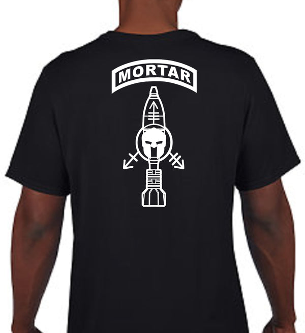 Mortar Lethal Gear Performance Unisex t-shirt. (Feels like a Reg T-Shirt). This shirt IS approved for PT