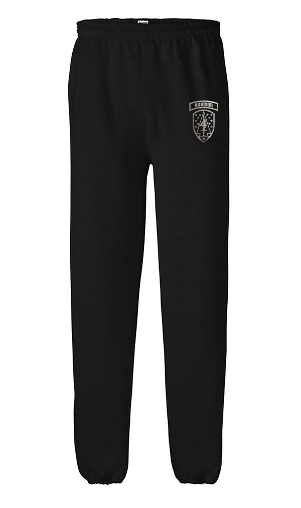 Black on Black Unisex Sweatpants. These Sweatpants are NOT Approved for PT.