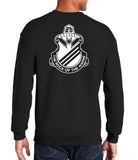 Rock of The Marne - (White Design on Back) Crewneck Unisex Sweatshirt. Comes in Multiple Colors