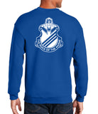 Rock of The Marne - (White Design on Back) Crewneck Unisex Sweatshirt. Comes in Multiple Colors