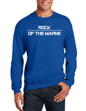 Rock of The Marne - (White Design on Back) Crewneck Unisex Sweatshirt. Comes in Multiple Colors