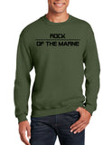 Rock of The Marne - (Black Design on Back) Crewneck Unisex Sweatshirt. Comes in Multiple Colors