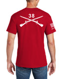 White Front Crest Unisex Short Sleeve Shirt. Comes in Multiple Colors. Not Approved for PT