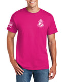 White Front Crest Unisex Short Sleeve Shirt. Comes in Multiple Colors. Not Approved for PT