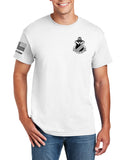 White Front Crest Unisex Short Sleeve Shirt. Comes in Multiple Colors. Not Approved for PT