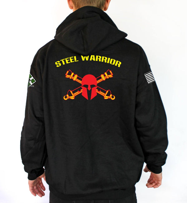 Steel Warrior Black Unisex Unit Hoodie