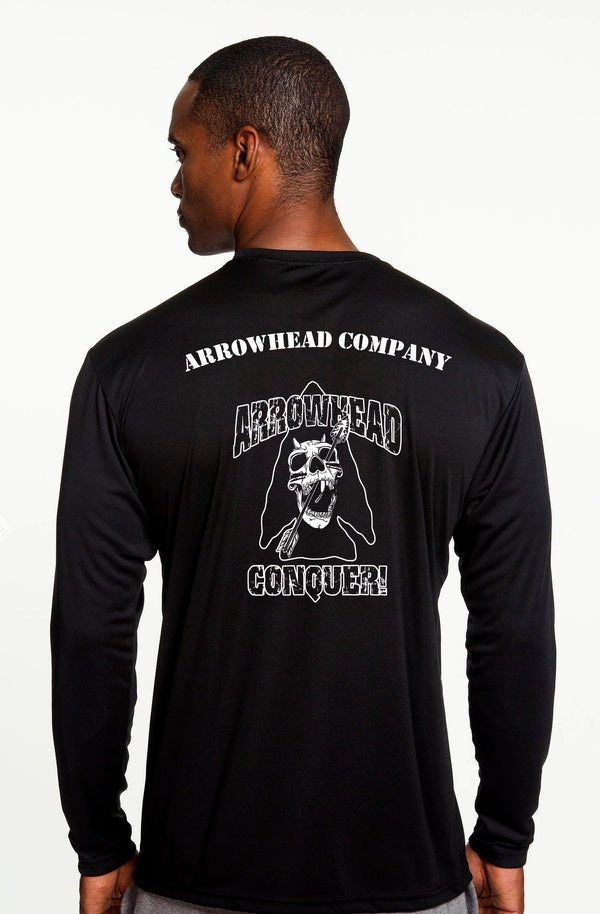 Arrowhead Company Black Performance PT Unisex Shirt. This shirt is approved for PT**FREE Liaison pick up to base only*