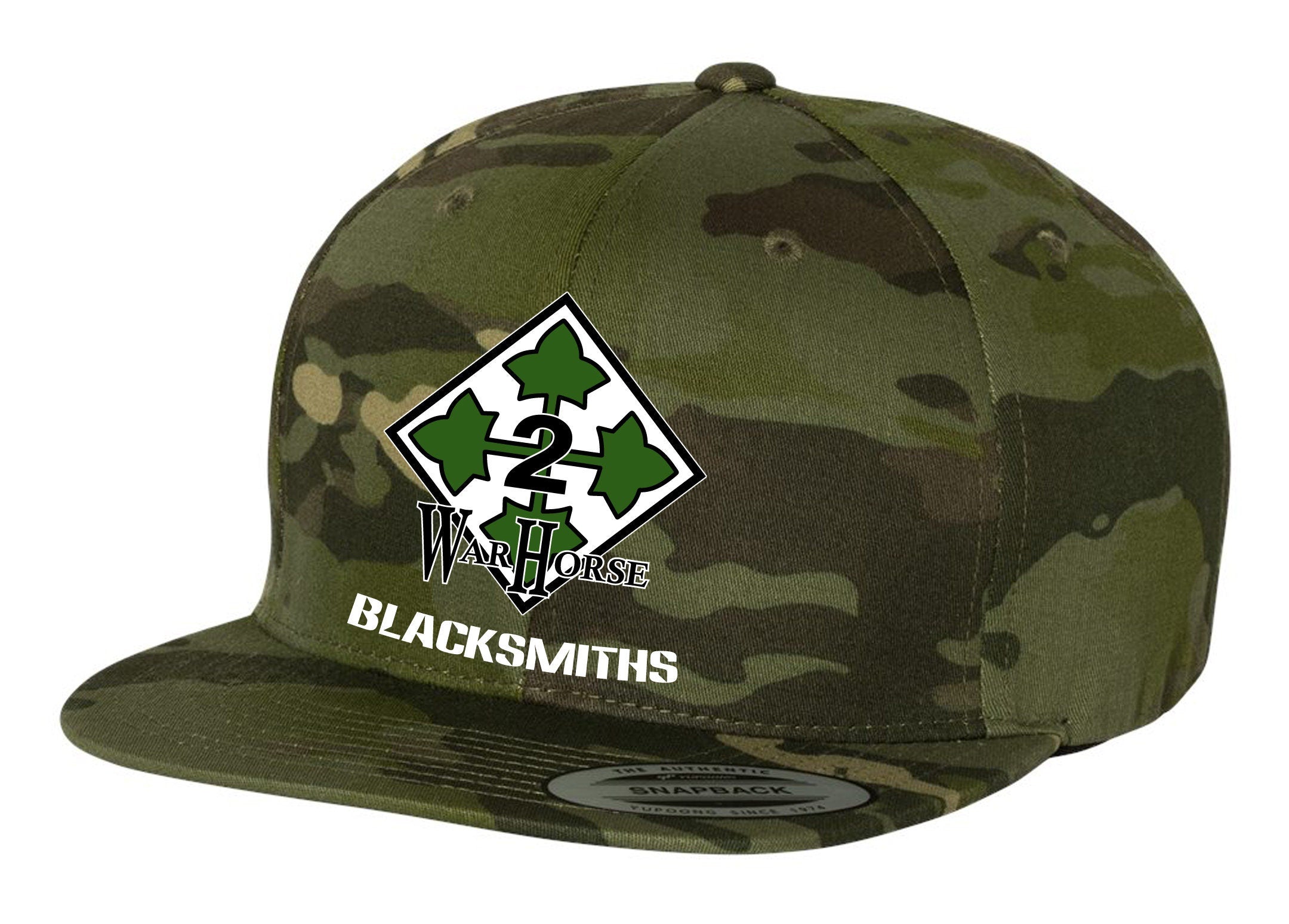 Last Hook Up Camo Flatbill Snapback Hat