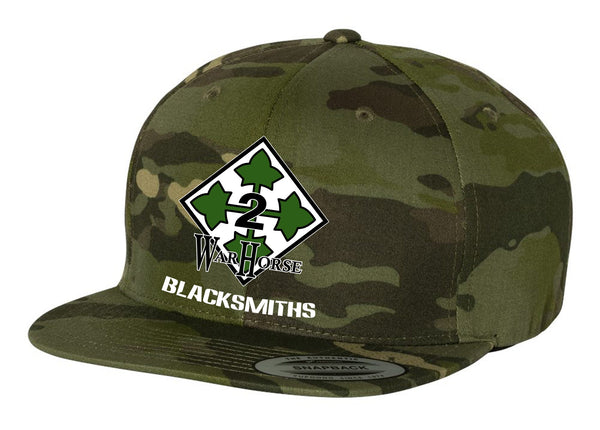 Camo Flat Bill Baseball Cap/Multiple Designs and Hat Colors - ** No Free Shipping- Please Read Description Below**