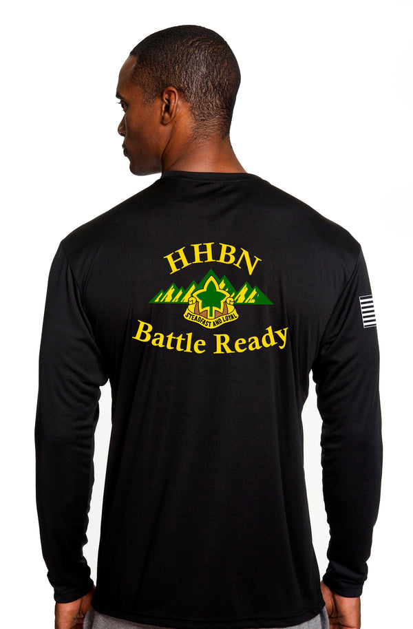 Battle Ready Performance Unisex Black Long Sleeve PT Shirt. This shirt is approved for PT *FREE Liaison Pick up only***No Free Shipping**