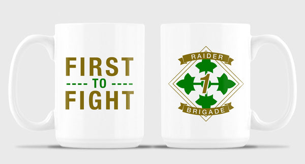 1SBCT All White Mug or White with Black Rim and Handle 15 oz Coffee Mug.