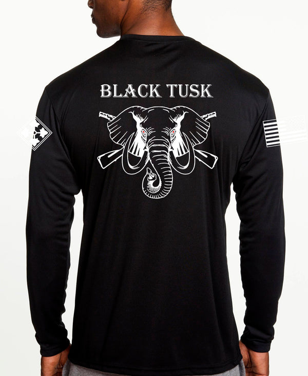 Black Long Sleeve Performance Unisex Shirt. This shirt is NOT approved for PT *FREE Liaison Pick-up for orders being sent to Base only*