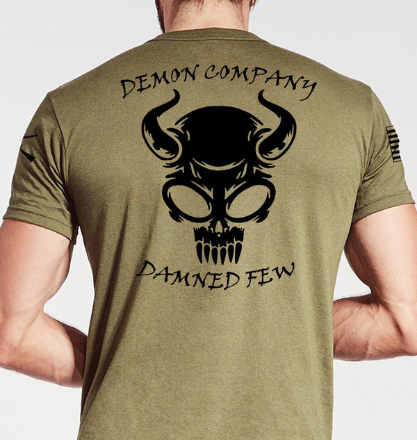 Coyote Tan Damned Demons Unisex Shirt (Black Print). NOT Approved for PT *Free Liaison Pick-up Only** NO Free Shipping***