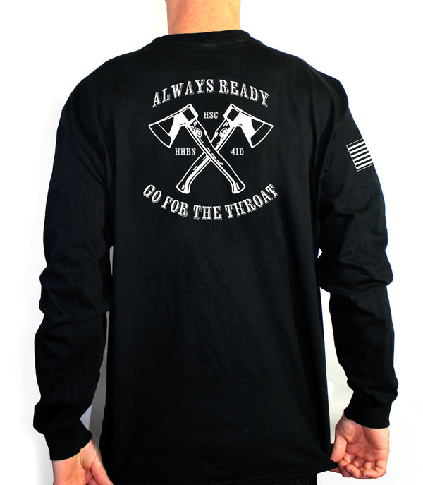 HSC Unisex Black Long Sleeve PT Shirt. This shirt is approved for PT *Free Liaison Pick up only***No Free Shipping**