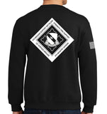 White Unisex Sweatshirt. This sweatshirt is approved for PT. **Free Shipping means for Liaison pick up to base only**