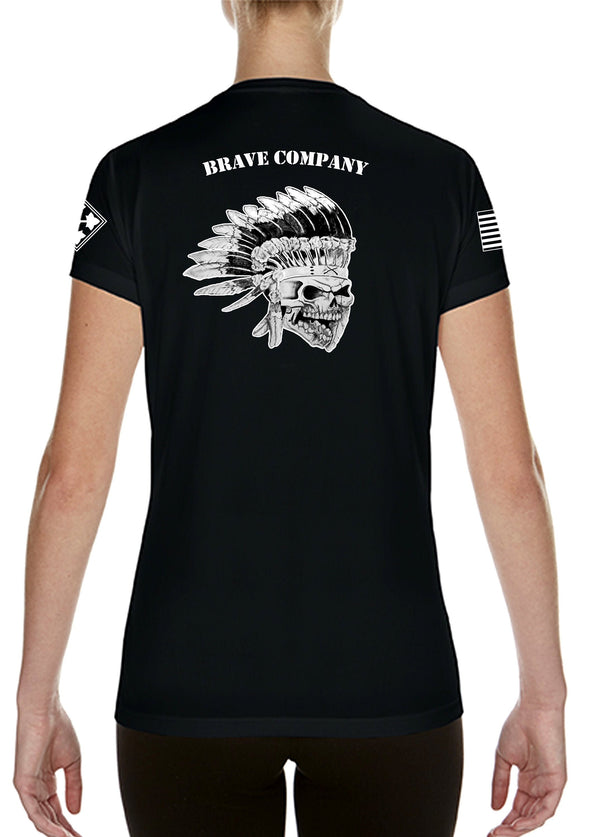 Brave Company Ladies Cut Black Athletic T-Shirt. This shirt is NOT approved for PT.*FREE Liaison Pick-up for orders being sent to Base only*