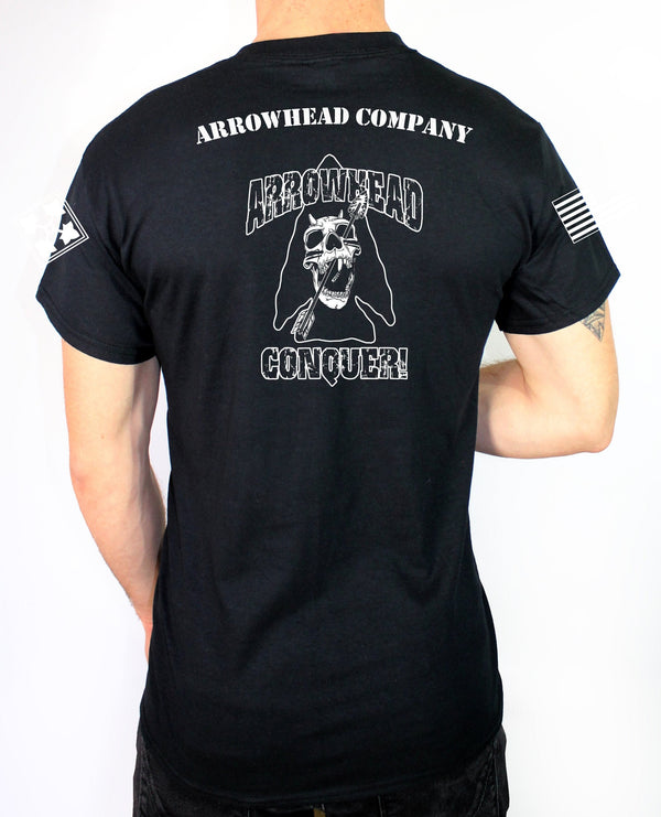 Arrowhead Company Unisex Black PT Shirt. This shirt is approved for PT **FREE Liaison pick up to base only*