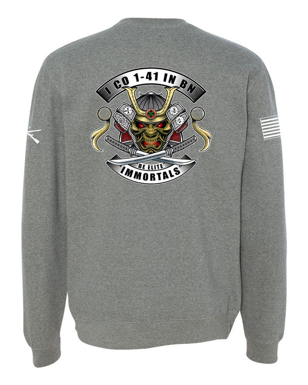 Grey Unisex I Co. PT Sweatshirt White Accents. Approved and can be worn for PT. *Free Liaison Pick-up orders only** NO Free Shipping***